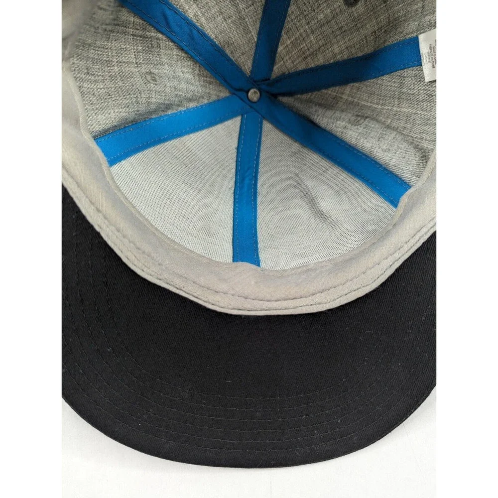 Never Bummer Hat Cap Adjustable SnapBack One Size Youth Gray Surfing‎ Surfer